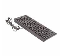 Fockety Teclado USB, Duradero, Silencioso, con Cable, 78 Teclas, Teclado de Escritorio Delgado con Lenguaje Pequeño para Uso General en la Oficina, el Hogar, la Computadora Portátil (Francés)