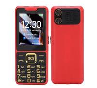 Fockety Teléfono Celular 4G para Personas Mayores, Pantalla Móvil Dual SIM de Pantalla HD de 2.6 Pulgadas para Ancianos, Teléfono Antiguo con Batería de 2500 MAh, Botones Grandes (Rojo)