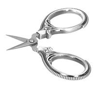 Fockety Tijeras de Sastre para Bordar Hilos Fabricadas en Acero Inoxidable, Perfectas para Dar Forma a las Cejas y Coser en casa. (SILVER)