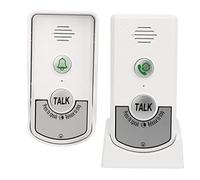 Fockety Timbre de Intercomunicador Inalámbrico, Intercomunicador de Dos Vías a Prueba de Agua con Alcance de 1000 M y Batería Recargable, Timbre Electrónico para Casa, Oficina, Aula