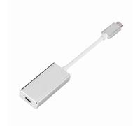 Fockety Tipo C del USB 3.1 Al Mini Convertidor, Tipo Conector Macho de C, Transmisión de 4K HD a la Pantalla/TV/ (Silver)