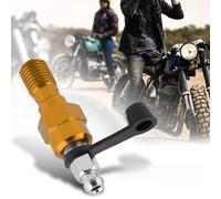 Fockety Tornillo Banjo M10 X 1,0 Mm de Aluminio Duradero/tornillo de Purga de Sujetador para Pinza de Freno de Motocicleta con Tapa Antipolvo para una Fácil Instalación (GOLD)