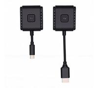 Fockety Transmisor y Receptor HDMI Inalámbrico, Kit Extensor HDMI Inalámbrico Tipo C a, Transmisor Audio a Monitor Desde PC Proyector TV Box Divisor