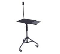 Fockety Trípode para Proyector, Soporte de Piso Portátil Ajustable de 28 a 51,2 Pulgadas, Soportes para Computadora Portátil con Ruedas Giratorias y Bandeja Versátil para Oficina
