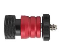 Fockety Trípode Plato de Liberación Rápida Mini Soporte de Liberación Rápida Anodizado Negro para Monitores de Video Bloqueo Firme para Cineastas