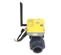 Fockety Válvula de Bola Eléctrica, WiFi IP67 Impermeable 50N.M Torsión App Control Remoto Válvula de Bola Motorizada Universal Monitoreo en Tiempo Real Controlador de Válvula Inteligente (DN40)