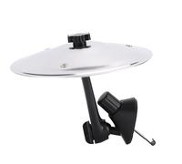 Fockety Ventilación de Aire para Platillos de Automóvil, Mini Platillo de Choque de Tambor Mejorado para Ventilación de Aire con Soporte Ajustable, para la Mayoría de los Vehículos (SILVER)