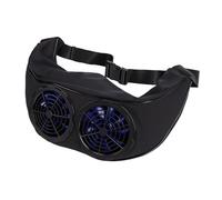 Fockety Ventilador de Cintura, 9 Aspas 3 Configuraciones de Velocidad Ajustable 53 106 Cm Cintura Ventilador de Enfriamiento Portátil Liviano con Alimentación USB para Actividades Al Aire Construcción