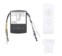 Fockety Ventilador de Techo WiFi, Control Remoto Inteligente Universal Funciona con Control de Voz, 3 Velocidades 4 Configuración del Temporizador Interruptor de Luz del Ventilador de (220V)