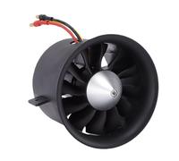 Fockety Ventilador EDF con Conducto, Turbina de 12 Palas con Motor sin Escobillas 2839 2100KV 70 Mm, for Avión RC
