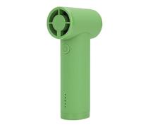 Fockety Ventilador turbo portátil de mano, mini ventilador personal recargable de 5000mAh con 5 velocidades, hasta 20 horas de funcionamiento, para viajes actividades al aire libre (GREEN)