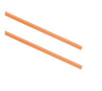 FOCMKEAS 2 varillas de fibra óptica de 0,5 mm x 20 cm, flexible PMMA para arco de fibra óptica de repuesto para arma de fuego, tiro con arco, filamento de mira de tirachinas (naranja)