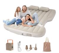 Focmot Colchón de aire para Tesla Model Y, colchón de camping autoinflable con bomba de aire de carga inalámbrica, 2 almohadas, bolsa de almacenamiento, tapete de dormir para accesorios Tesla Model Y