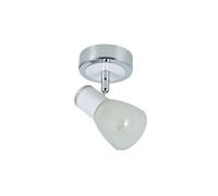 Foco 1 luz metal color blanco serie cholo 8.5cm
