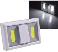 Foco adhesivo magnético de pared LED con interruptor 240 lm blanco Funcionamiento con pilas 6000k Luz inalámbrica 4xAAA para pasillo habitación infantil caravana autocaravana