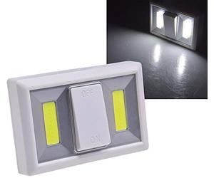 Foco adhesivo magnético de pared LED con interruptor 240 lm blanco Funcionamiento con pilas 6000k Luz inalámbrica 4xAAA para pasillo habitación infantil caravana autocaravana