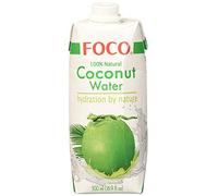 Foco Agua De Coco Foco, Bebida Exótica De Moda, Refrescante Que Calma La Sed, Bebida Deportiva, Baja En Calorías, 100 % Vegana 510 g