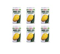 Foco bebidas de néctar de fruta enlatada