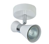 foco blanco-cromo modelo maximo para baño