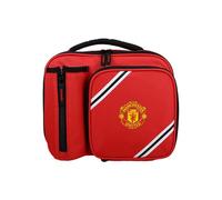 FOCO Bolsa de almuerzo con licencia oficial del Manchester United FC Core Stripe con soporte para botellas