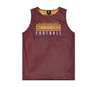 FOCO Camiseta de tirantes de malla reversible de dos tonos para hombre, Comandantes de Washington, Small