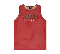 FOCO Camiseta de tirantes de malla reversible de dos tonos para hombre, San Francisco 49Ers, Medium