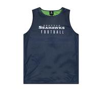 FOCO Camiseta de tirantes de malla reversible de dos tonos para hombre, Seattle Seahawks, XX-Large