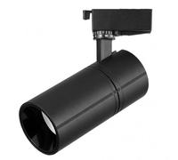 Foco carril 30w 4000k anzo negro 2700lm 36º orientable 330º regx22x7