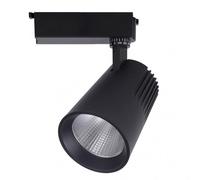 Foco carril 40w 4000k telma negro 3600lm 36º orientable 330º regx21x