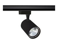 LEDKIA Foco Carril LED Monofásico 40W Bron Negro 4000K Blanco Neutro
