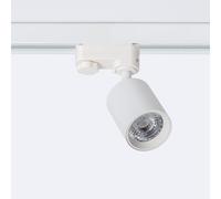 LEDKIA Foco Carril LED Trifásico 10W Regulable Mallet Blanco 3000K Blanco C