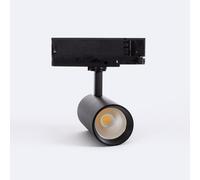 LEDKIA LIGHTING Foco Carril LED Trifásico 20W Carlo CCT Seleccionable Negro 4000K - 5000K - 6000K Seleccionable