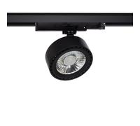LEDKIA LIGHTING Foco Carril LED Trifásico 20W Onuba CCT Seleccionable Negro 3000K - 4000K - 6000K Seleccionable (Cálido-Neutro-Frío)
