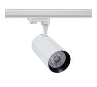 LEDKIA LIGHTING - Foco Carril LED Trifásico 30W Vulcan | Luz Cálida 3000K | 3000 lm | Instalación Sencilla | Ángulo 24º | Ideal para Tiendas y Galerías, Blanco, PC