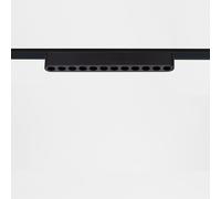 Foco Carril Lineal LED Magnético 25mm SuperSlim 12W 48V Negro Optic 222mm