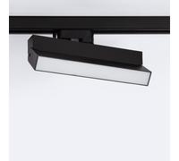 LEDKIA LIGHTING - Foco Carril LED Trifásico 24W | Regulable CCT (3000K-5000K) | Sin Parpadeo | Orientable 120° | Para Hogar y Comercio | Montaje Fácil, Negro, Aluminio
