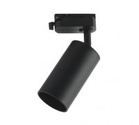 Foco carril voronia 1xgu10 negro 18,4x7,4x6 cm orientable 360º