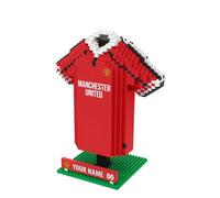 FOCO con Licencia Oficial Manchester United FC Camiseta de Escritorio BRXLZ Personalizable para Construir con Bloques 3D