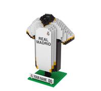 FOCO con Licencia Oficial Real Madrid CF Camiseta de Escritorio BRXLZ Personalizable para Construir con Bloques 3D