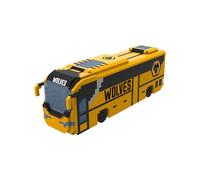 FOCO Licencia oficial Wolverhampton Wanderers FC BRXLZ 3D Bricks - Juguete de construcción de autobús de fútbol