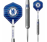 FOCO D1407 - Juego de dardos con punta de acero y latón, con licencia oficial del Chelsea Football Club The Blues FC, 22 g