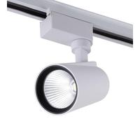 Foco de Carril LED 15W 1350Lm CRI85 4200ºK Monofásico 40.000H [HO-FC-15W-W-W] | Greenice