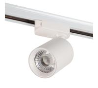 Foco de Carril Monofásico 10W COB Regulable Flicker Free Blanco 4000ºK [1916-TL-10W-M-W] | Kimera