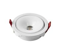 Foco de Escenario, LED ultrafino con haz de luz pequeño, empotrado de 7 W, 12 W y 18 W, 24° de ángulo de apertura, for el hogar, la fotografía y el museo de arte.(White,3000K_10W)