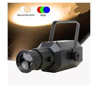 Foco de Escenario, MINI RGB de 60 W con zoom, blanco frío cálido y control DMX for DJ, discotecas, teatros, fotografía, vídeo, música, equipos de efectos de escenario.(200W warm cold white)
