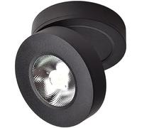 Foco de Fondo nórdico Ajustable y Robusto de 10/7 W para Entrada, fotografía, luz descendente LED para Sala de Estar, Pasillo (10 W, cálido) (10 W, frío y Negro)
