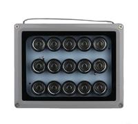 Foco de infrarrojos de 850 nm para cámaras de vigilancia, IP66 impermeable, luz adicional CCTV con alcance de 30 m, interruptor crepuscular automático, carcasa de aluminio para exteriores visión