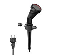 Foco de jardín con pica de tierra PIRK con enchufe Schuko para exterior IP44