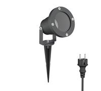 ledscom.de Foco de jardín DUK antracita con piqueta de suelo para exteriores, IP65, 1x GU10 máx.15W