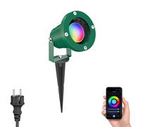 Foco de jardín DUK con pica de tierra para exterior IP65 enchufe verde in